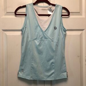 Sergio Tacchini LightBlue Tennis Top Size S